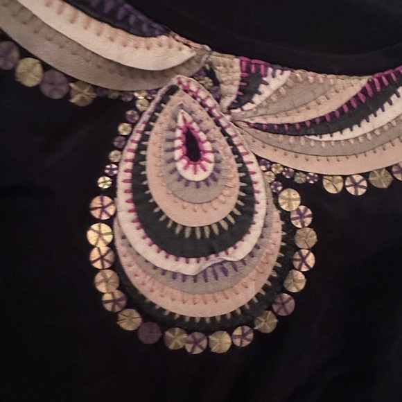 Trina Turk Los Angeles Silk Bohemian Top Size Medium - Picture 3 of 5